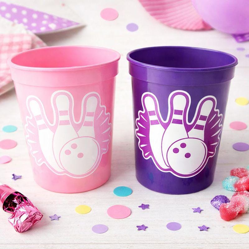 BOWLING PARTY CUPS - Bowling Birthday Cups Bowling Cups First Birthday Bowling Party Decorations Bowling Bowling Cups Bowling Party Favors