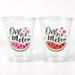 WATERMELON PARTY CUPS - Watermelon Party Favors Watermelon Treat Cups Watermelon Birthday One in a Melon First Birthday 1st Birthday