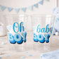 Oh Boy Cups Oh Baby Baby Shower Favors Oh Boy Oh Boy Baby Shower Decorations Boy Baby Shower Party Cups Boy Baby Shower Party Favors Cups