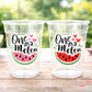 WATERMELON PARTY CUPS - Watermelon Party Favors Watermelon Treat Cups Watermelon Birthday One in a Melon First Birthday 1st Birthday