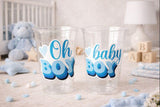 Oh Boy Cups Oh Baby Baby Shower Favors Oh Boy Oh Boy Baby Shower Decorations Boy Baby Shower Party Cups Boy Baby Shower Party Favors Cups