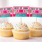 Pink 40th Birthday Party Cupcake Toppers Pink Cassette 40th Birthday Cupcake Toppers Best of 1983 Birthday Vintage 1983 Party 40th Birthday