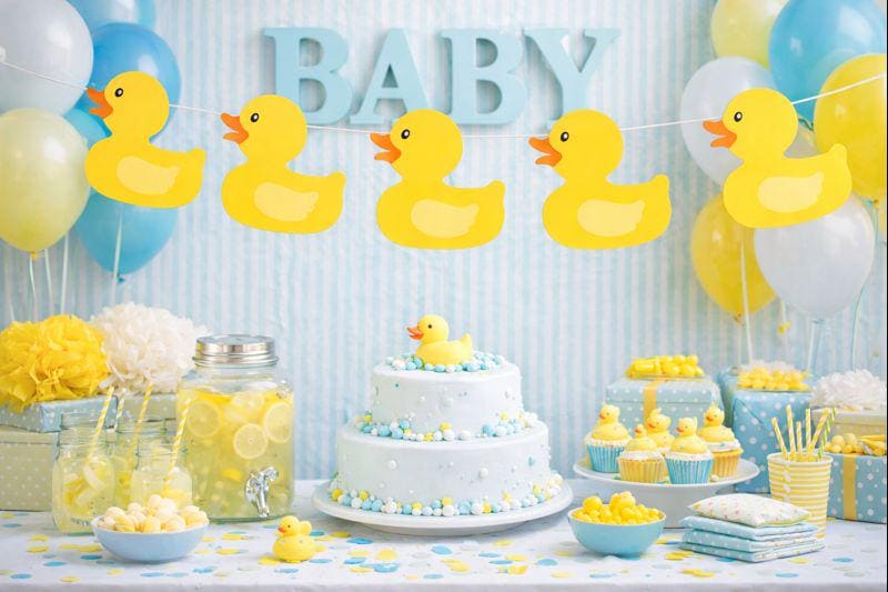 Rubber Duck Banner, Rubber Duck Garland, Rubber Duck Decorations, Rubber Duck Baby Shower, Rubber Duck Photo Prop, Rubber Duck Birthday