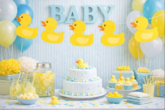 Rubber Duck Banner, Rubber Duck Garland, Rubber Duck Decorations, Rubber Duck Baby Shower, Rubber Duck Photo Prop, Rubber Duck Birthday