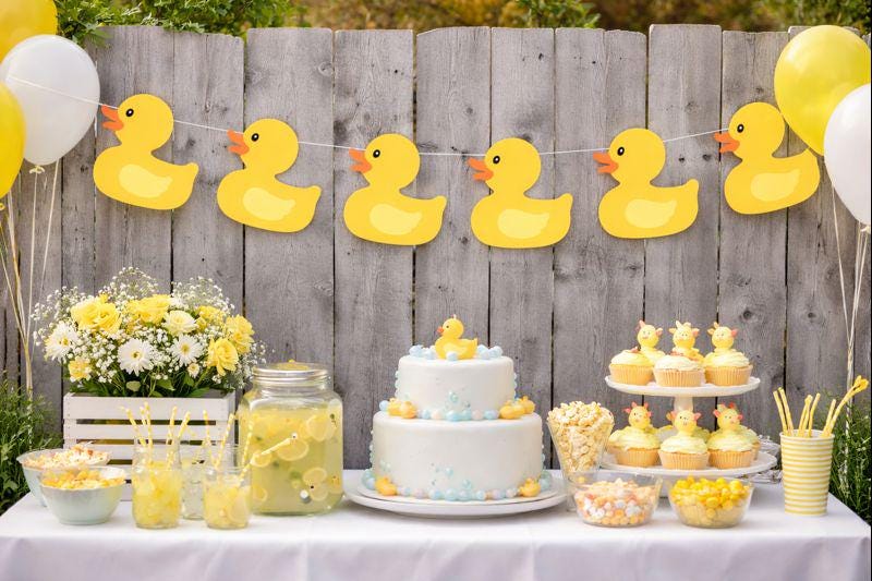 Rubber Duck Banner, Rubber Duck Garland, Rubber Duck Decorations, Rubber Duck Baby Shower, Rubber Duck Photo Prop, Rubber Duck Birthday