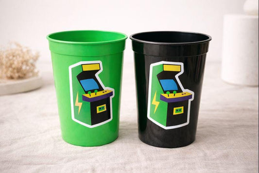 VIDEO GAME PARTY Cups - Video Game Cups Video Game Party Cups Level Up Party Decorations Gamer Baby Shower Decorations Video Game Birthday