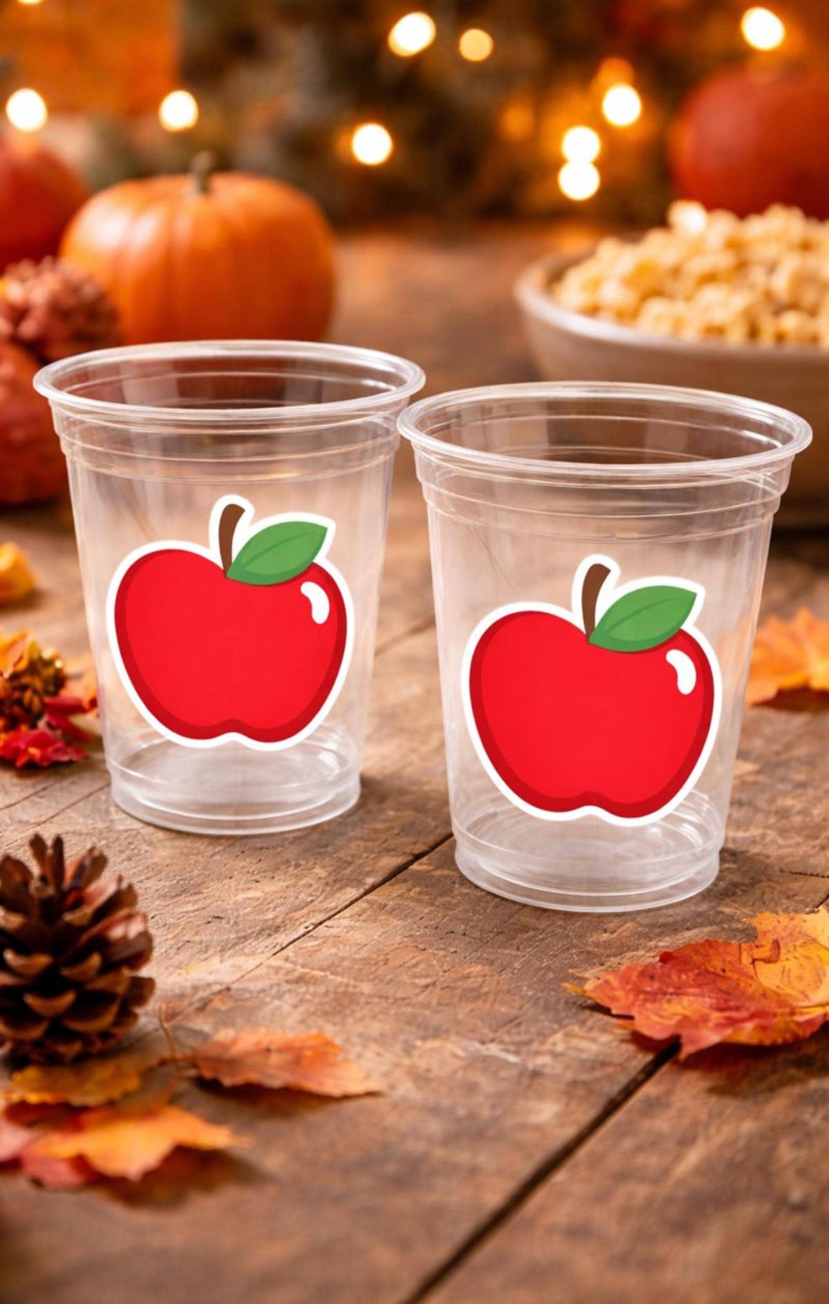 APPLE Cups, Apple, Birthday, Apple Party, Teacher Party, Back to School Cups, School Party, School Decorations, Teacher's Gift, Snack Cups