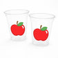 APPLE Cups, Apple, Birthday, Apple Party, Teacher Party, Back to School Cups, School Party, School Decorations, Teacher's Gift, Snack Cups