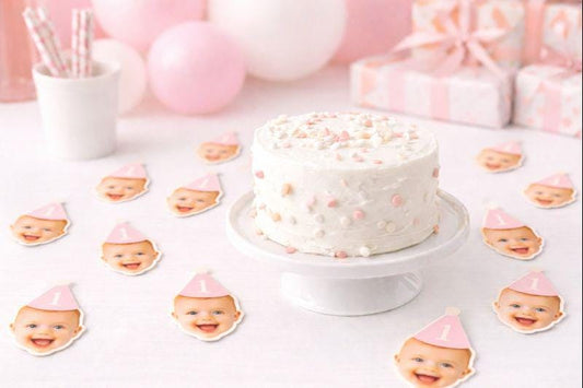 Custom Photo Confetti – 1.5 Inch Face Confetti – Personalized Birthday Table Scatter – Photo Party Decor