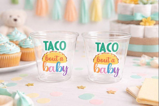 Taco Bout a Baby Cups Taco Party Favors Taco Baby Shower Taco Birthday Fiesta party Fiesta Baby Shower Taco Bout a Baby Decorations favors