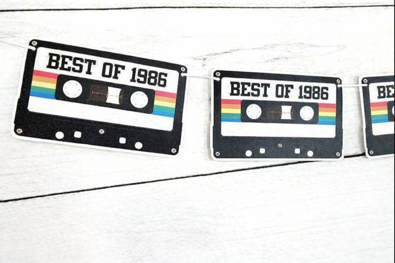 40th Birthday Banner Best of 1984 Banner 1984 Party Decorations 40th Party Decorations 40th Party Banner 40th Party Banner 40th Garland