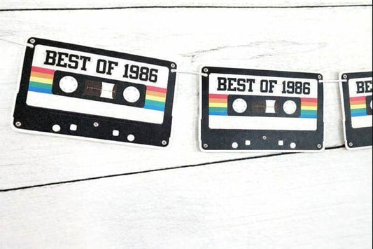 40th Birthday Banner Best of 1984 Banner 1984 Party Decorations 40th Party Decorations 40th Party Banner 40th Party Banner 40th Garland