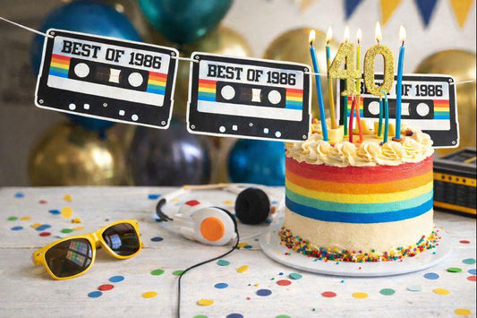 40th Birthday Banner Best of 1984 Banner 1984 Party Decorations 40th Party Decorations 40th Party Banner 40th Party Banner 40th Garland