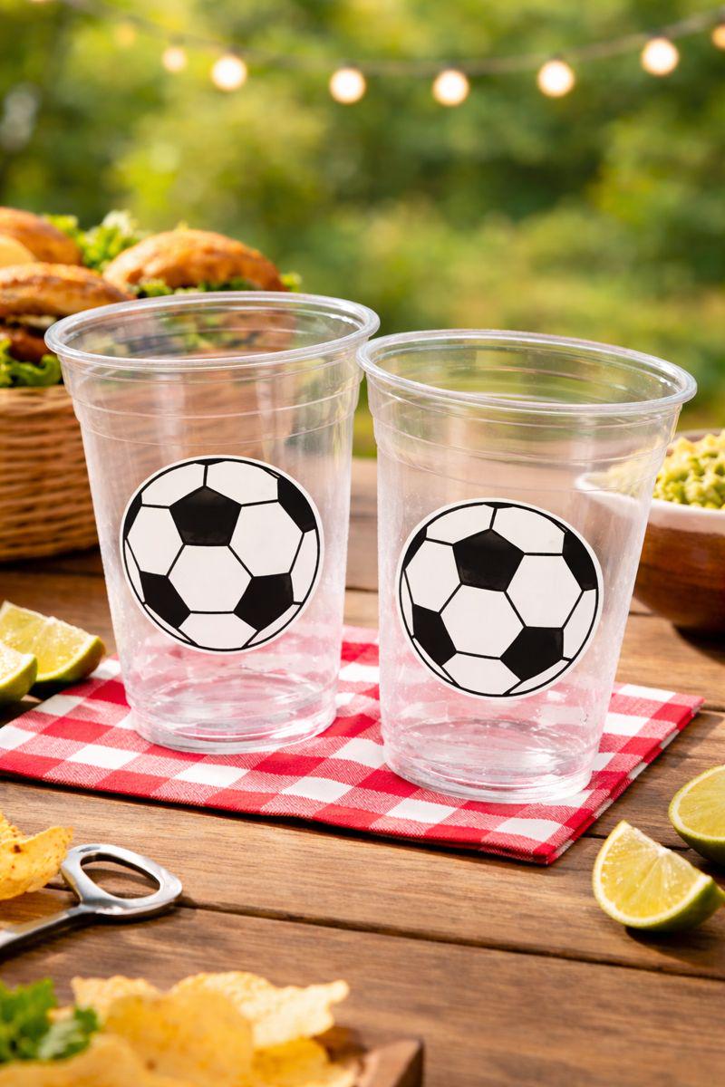 SOCCER PARTY CUPS - Soccer Party Cups Soccer Birthday Soccer Party Soccer Decorations Soccer Party Supplies Soccer Birthday Party Soccer