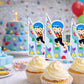 Boy Rock Climbing Cupcake Toppers, Rock Climbing Birthday, Rock Climbing Party, Rock Climbing Party Supplies, Rock Climbing Party