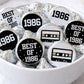 180 - 40th Birthday Cassette Tape Stickers 40th Birthday Party Favor Stickers for Candy Vintage 1986 40th Birthday Best of 1986 Birthday