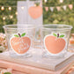 PEACH PARTY CUPS- Peach Birthday Party Peach First Birthday Peach 1st Birthday Peach Party Decorations Peach Party Supplies Sweet as a Peach