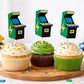 Arcade Cupcake Toppers, Arcade Game Cupcake Toppers, Video Game Cupcake Toppers - Gaming Cupcake Toppers, 80's cupcake toppers