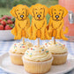 Golden Retriever Cupcake Toppers, Dog Party, Puppy Party Cupcake Toppers, Dog Cupcake Toppers, Dog Birthday Decorations, Dog Cake Toppers