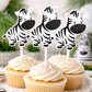 Zebra Cupcake Toppers, Jungle Cupcake Toppers