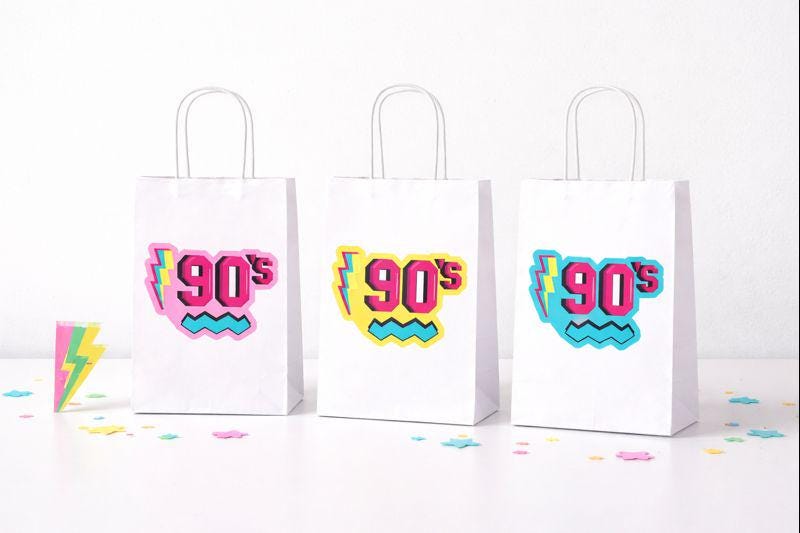 90's PARTY BAGS - 90s Party Goody Bags I Love The 90s Birthday 90s Goody Bags 90s Favor Bags 90s Party Favors 90s Birthday Party Decorations