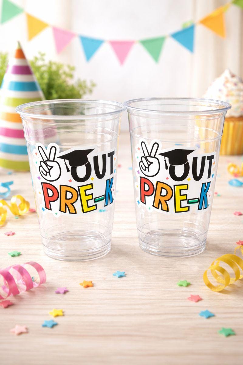 PRESCHOOL GRADUATION CUPS - Preschool Graduation Cups 2026 Preschool Cups Graduation Party Graduation 2026 Party Favors Pre-K Party Cups