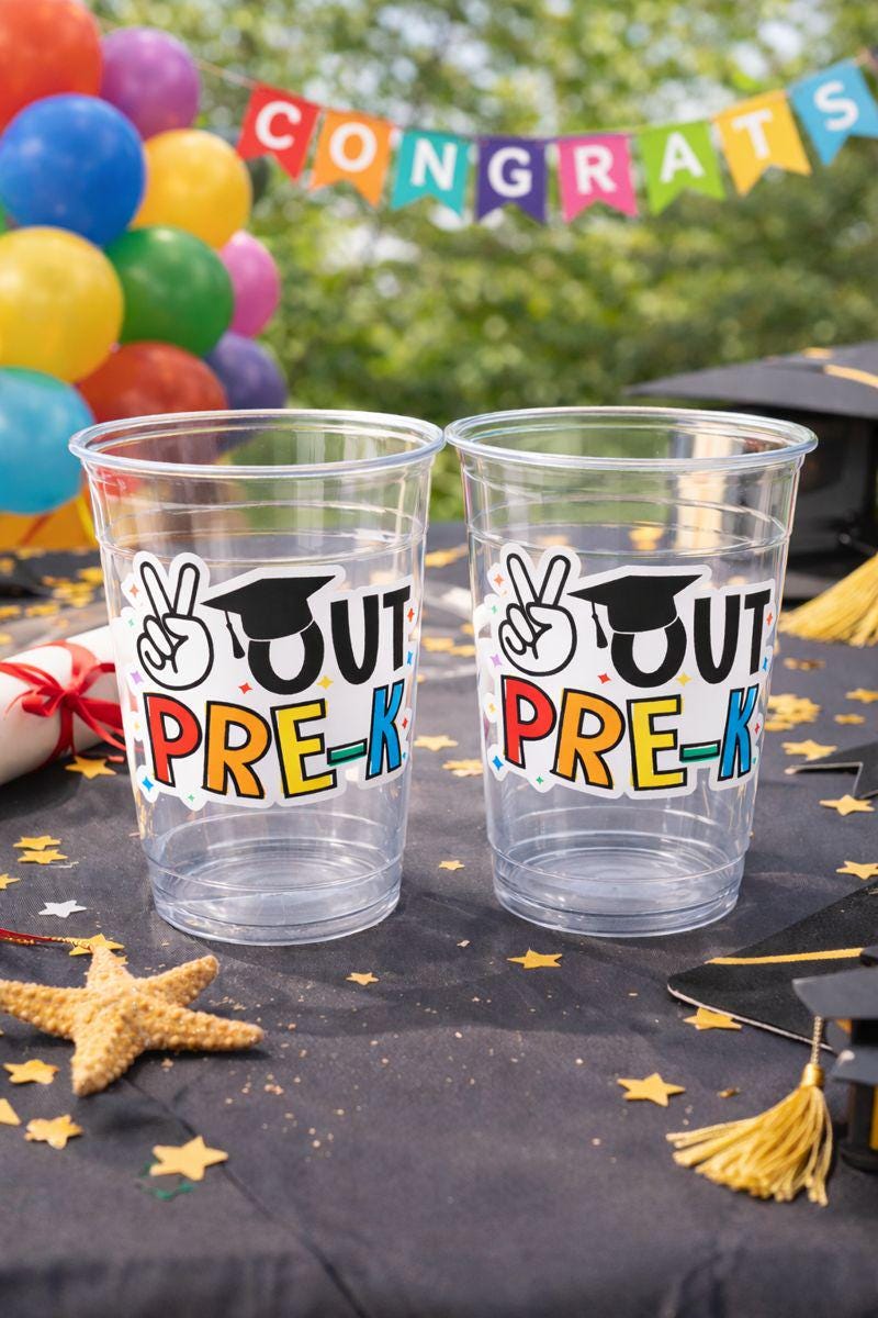 PRESCHOOL GRADUATION CUPS - Preschool Graduation Cups 2026 Preschool Cups Graduation Party Graduation 2026 Party Favors Pre-K Party Cups