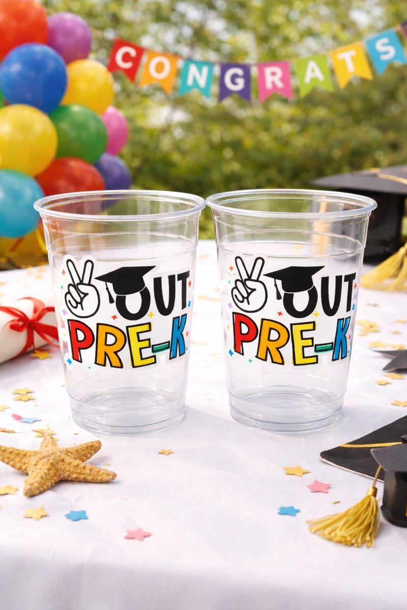 PRESCHOOL GRADUATION CUPS - Preschool Graduation Cups 2026 Preschool Cups Graduation Party Graduation 2026 Party Favors Pre-K Party Cups