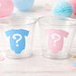 GENDER REVEAL PARTY Cups - Pink and Blue One piece Cups Gender Reveal Baby Shower Gender Reveal Decorations Gender Reveal Cup Baby One piece