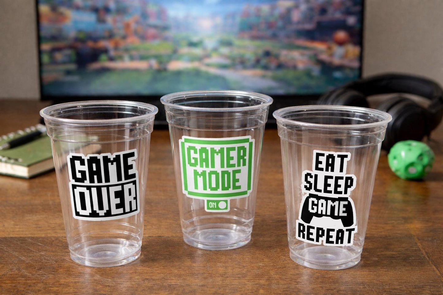 GAMING PARTY Cups - Video Game Cups Video Game Party Cups Level Up Party Decorations Gamer Baby Shower Decorations Video Game Birthday
