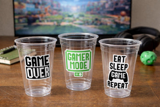 GAMING PARTY Cups - Video Game Cups Video Game Party Cups Level Up Party Decorations Gamer Baby Shower Decorations Video Game Birthday
