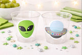 ALIEN PARTY CUPS -Alien Cups Alien Birthday Alien Party Alien Party Decorations Alien Party Supplies Ufo Party Cup Spaceship Cup Space Party