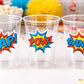 SUPERHERO PARTY CUPS - Superhero Cups Superhero Birthday Superhero Party Superhero Decorations Superhero Party Favors Superhero Cup Favors
