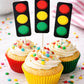 Traffic Light Cupcake Toppers