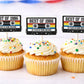 40th Birthday Party Cupcake Toppers Tan Cassette 40th Birthday Cupcake Toppers Best of 1985 Birthday Vintage 1985 Party 40th Birthday Party