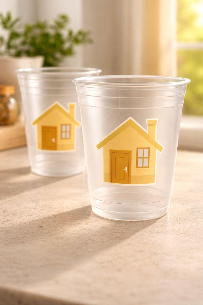 HOUSEWARMING PARTY CUPS - Housewarming Decorations Housewarming Gifts Housewarming Party Favors House Warming Gifts New Home Gift First Home