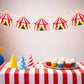 Circus Tent Garland, Circus Tent Banner, Circus Banner, Circus Garland, Circus Birthday. Circus Baby Shower
