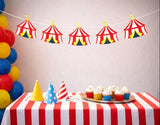 Circus Tent Garland, Circus Tent Banner, Circus Banner, Circus Garland, Circus Birthday. Circus Baby Shower