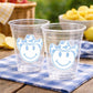 Blue COWBOY PARTY CUPS - Cowboy Cups Cowboy Party Decorations Cowgirl Bachelorette Cow Print Hat Happy Face Cups Cowboy Rodeo Party Cups