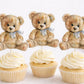 Teddy Bear Cupcake Toppers Teddy Bear Baby Shower Cupcake Toppers Teddy Bear Cake Toppers Teddy Bear Birthday Decorations Teddy Bear Party
