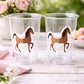 HORSE PARTY CUPS Horse Cups Horse Party Decorations Horse Baby Shower Horse Party Favors Derby Cowgirl Baby Shower Equestrian Party Cups