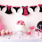 Lingerie Garland, Lingerie Banner, Lingerie Decorations, Bachelorette Party Banner, Corset Banner, Corset Garland