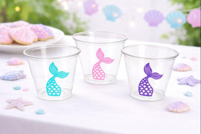MERMAID PARTY CUPS - Mermaid Birthday Cups Mermaid Party Cups Mermaid Party Decorations Mermaid Party Favors Mermaid Mermaid Party Decor