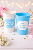 On Cloud Nine Bachelorette Party Cups Cloud 9 Bachelorette Cups Cloud Party Cups Cloud Cups Bachelorette Cups Blue Bachelorette Party Favors