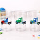 SEMI TRUCK PARTY Cups - Semi Truck Treat Cups Semi Truck Birthday Semi Truck Party Semi Truck Party Favors, Semi Truck Cup Semi Truck Favors