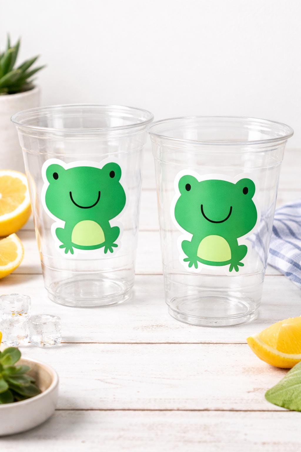 FROG PARTY CUPS - Frog Cups Frog Birthday Cup Frog Baby Shower Frog Cups Frog Birthday Frog Party Frog Party Decorations Frog Party Supplies