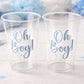 Oh Boy Cups Oh Boy Baby Shower Favors Oh Boy Oh Boy Baby Shower Decorations Boy Baby Shower Party Cups Boy Baby Shower Party Favors Cups