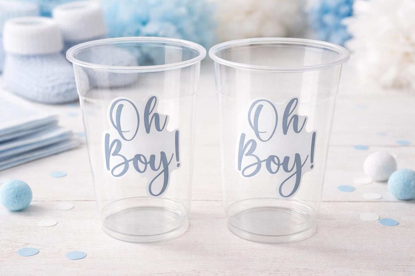 Oh Boy Cups Oh Boy Baby Shower Favors Oh Boy Oh Boy Baby Shower Decorations Boy Baby Shower Party Cups Boy Baby Shower Party Favors Cups