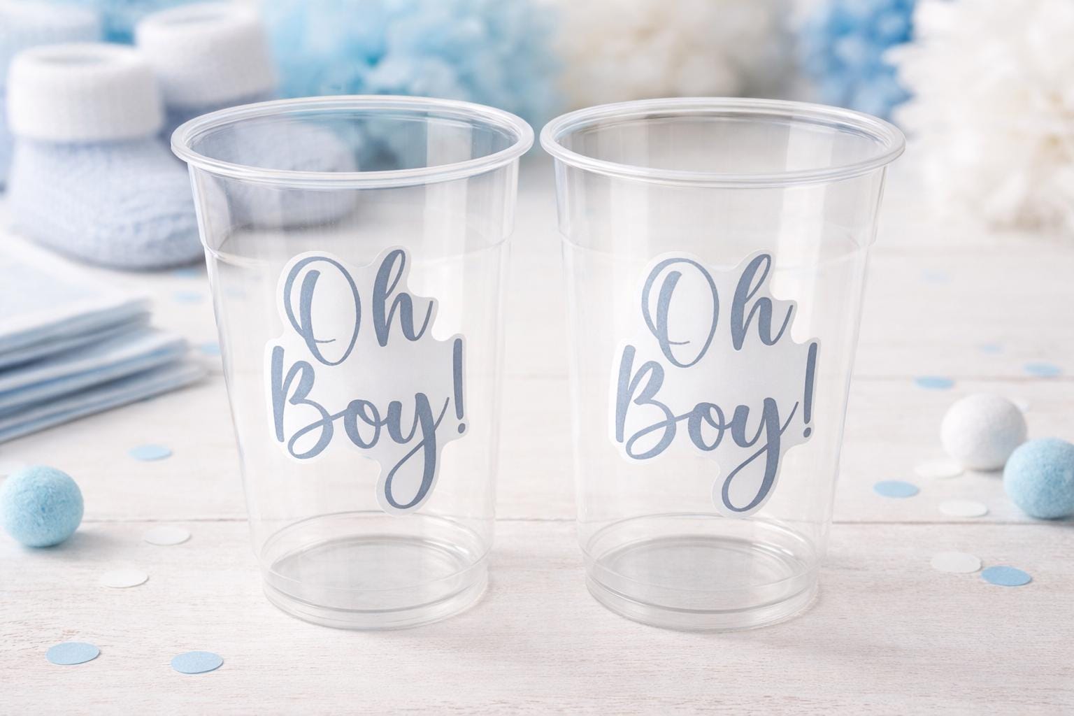 Oh Boy Cups Oh Boy Baby Shower Favors Oh Boy Oh Boy Baby Shower Decorations Boy Baby Shower Party Cups Boy Baby Shower Party Favors Cups