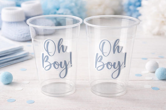 Oh Boy Cups Oh Boy Baby Shower Favors Oh Boy Oh Boy Baby Shower Decorations Boy Baby Shower Party Cups Boy Baby Shower Party Favors Cups